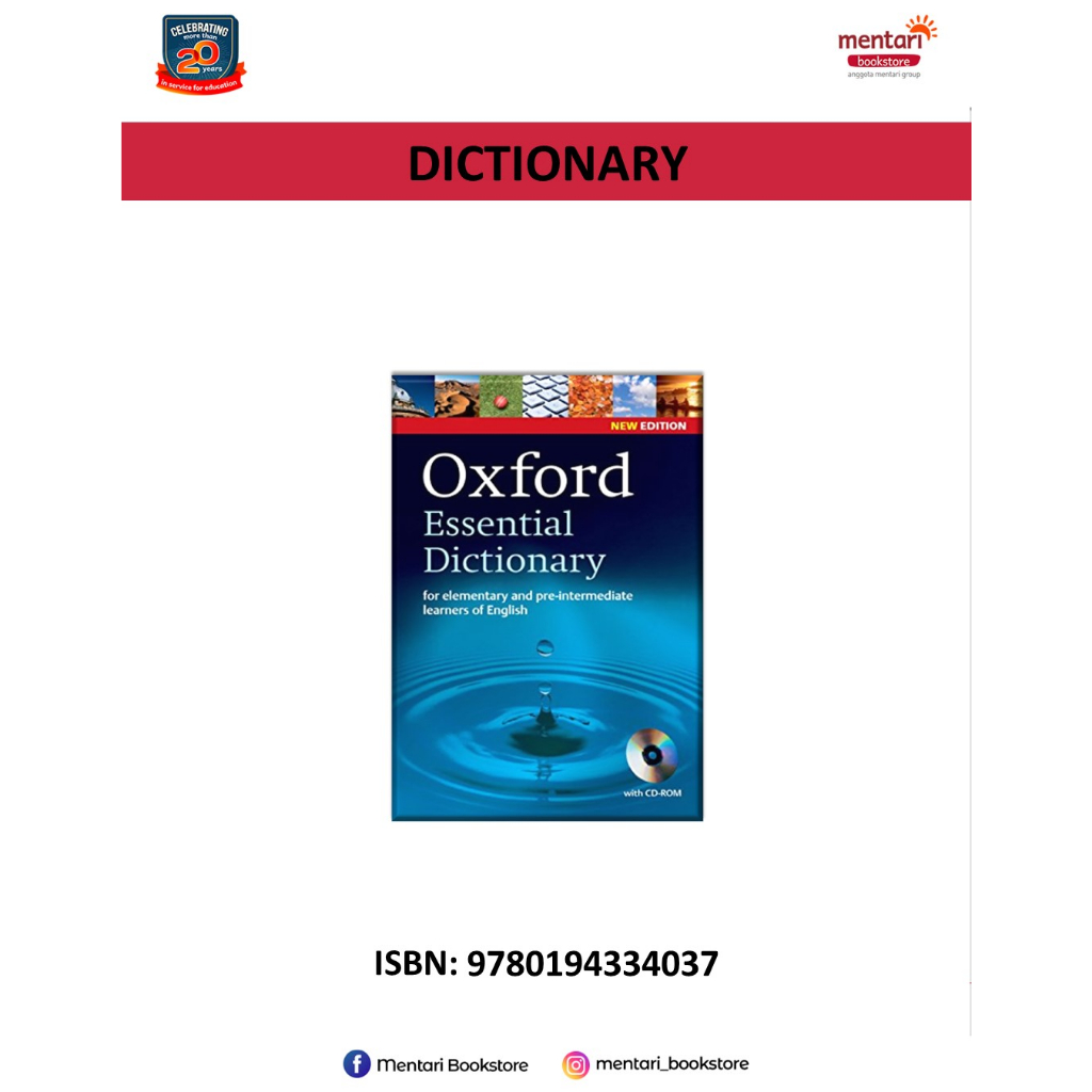 Jual Oxford Essential Dictionary w/CD-ROM(2E) | Shopee Indonesia