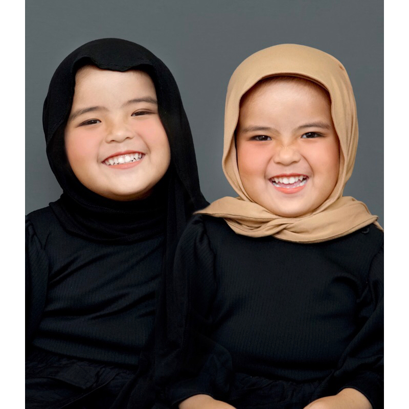Jual PASHMINA INNER MELEYOT ANAK / HIJAB OVAL MELEYOT KAOS ANAK ...