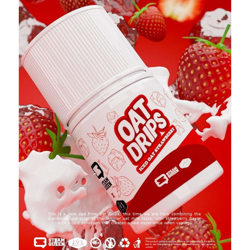 Jual Liquid Oat Drips V Iced Oat Strawberry Ml Authentic Oat Drips