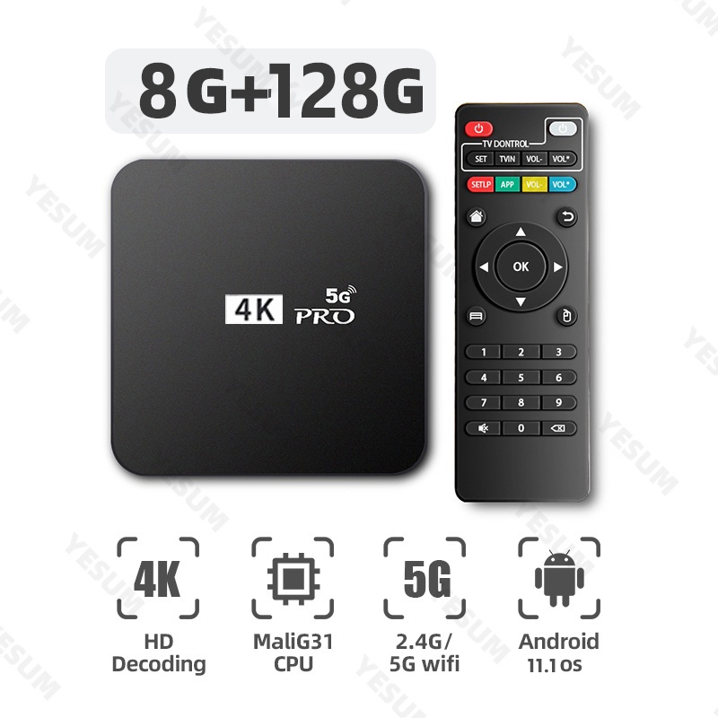 Jual Android Tv Box Ram 4gb Android 11 OS 5G 8gb+128gb Stb 4K Ultra HD ...