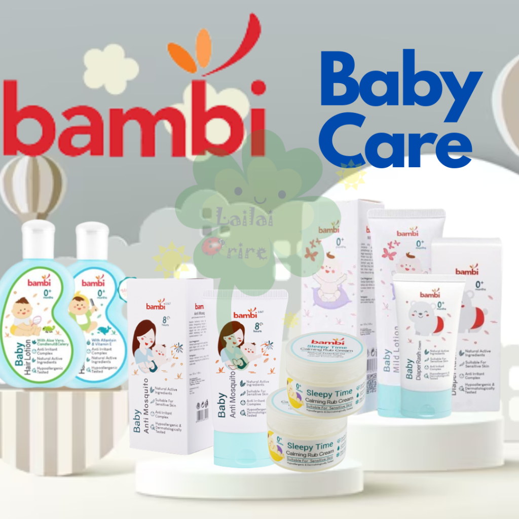 Jual Bambi Baby Mild Lotion 100ml / Hair Lotion 100ml / Diaper Rash ...