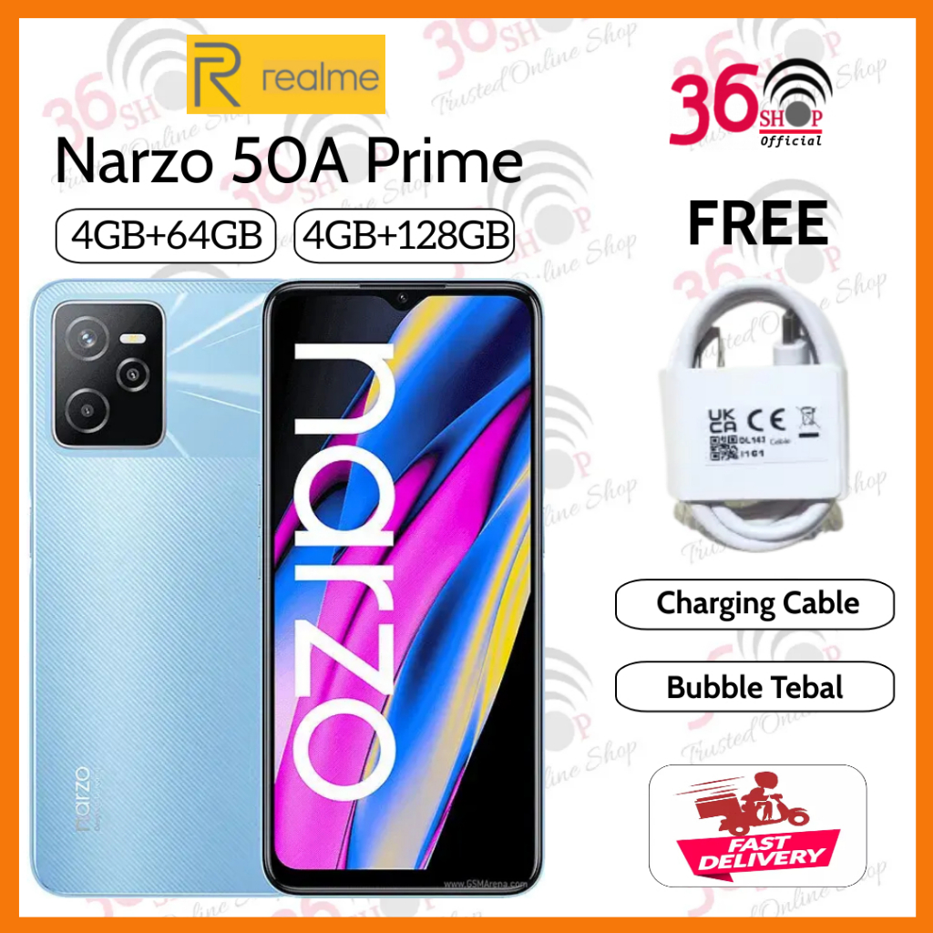 Jual Realme Narzo 50A Prime 4GB+64GB - 4GB+128GB Garansi Resmi 1 Tahun ...