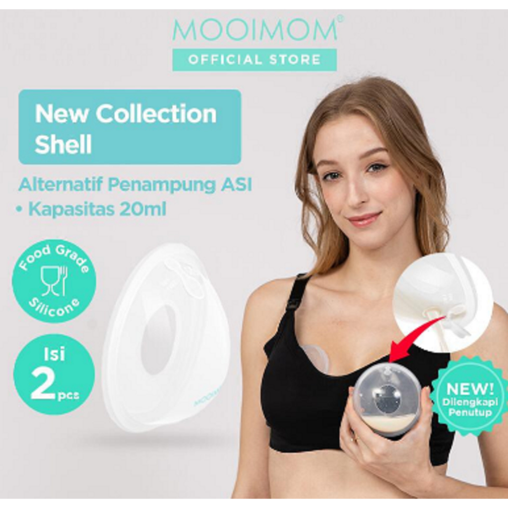 Jual Penampung ASI MOOIMOM New Breastmilk Collection Shell Breast Pad Alternatif Shopee