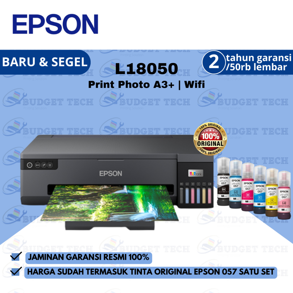 Jual Printer Epson L18050 Printer Photo A3 Wifi Epson L1800 6 Colour Ink Tank Printer With 3244