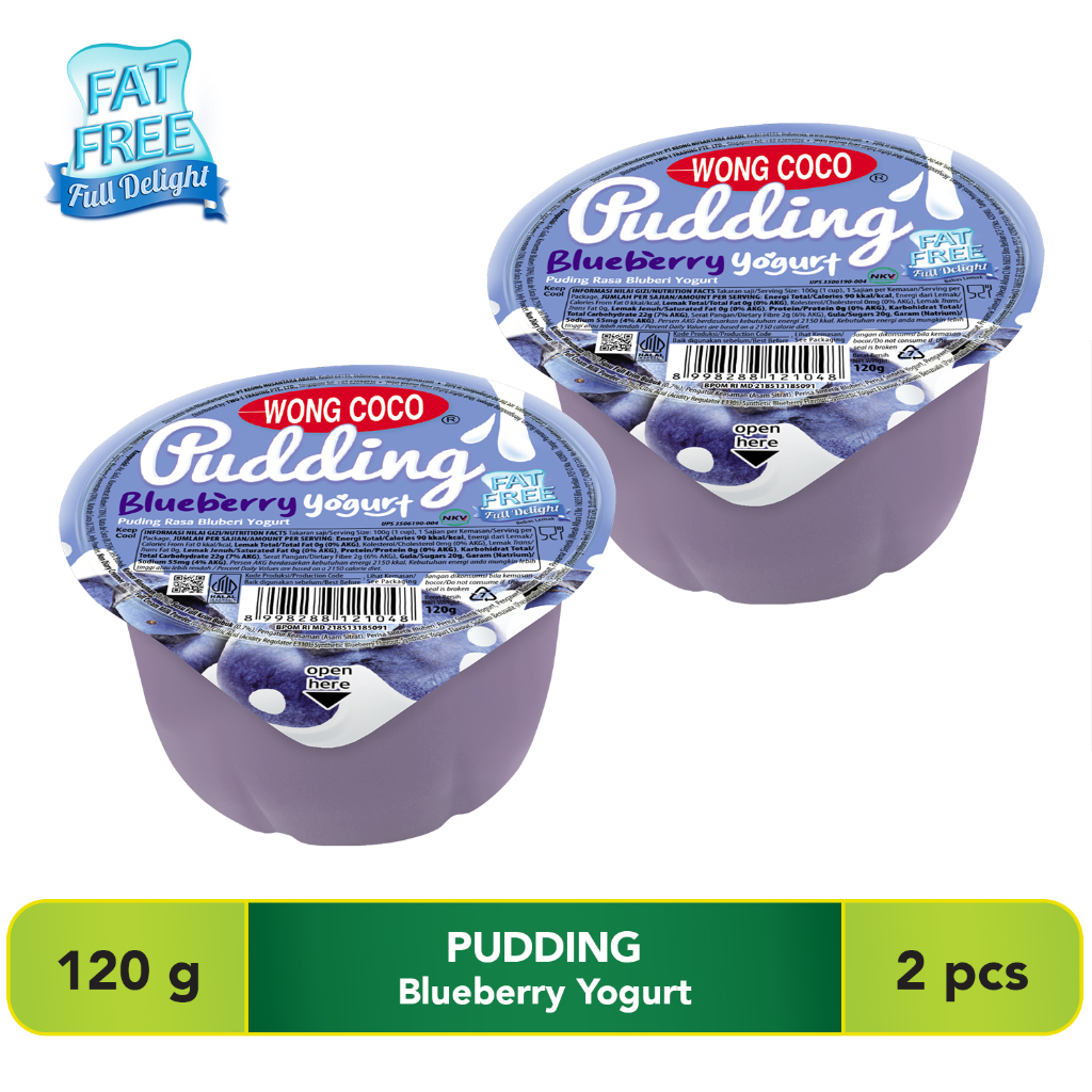 Jual Wong Coco Pudding Blueberry 120gr (2Pcs) | Shopee Indonesia