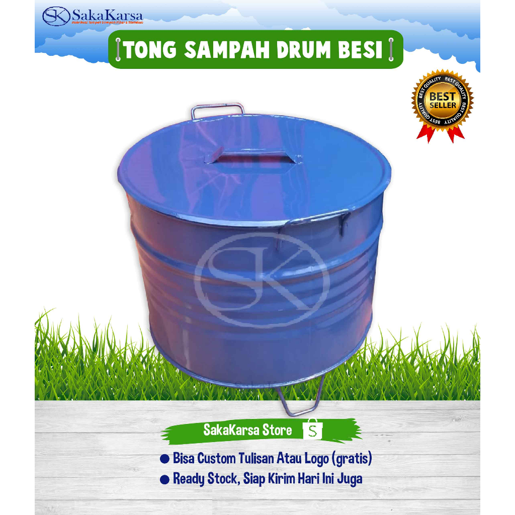 Jual Tong Sampah Drum Besi 100 Liter Shopee Indonesia 