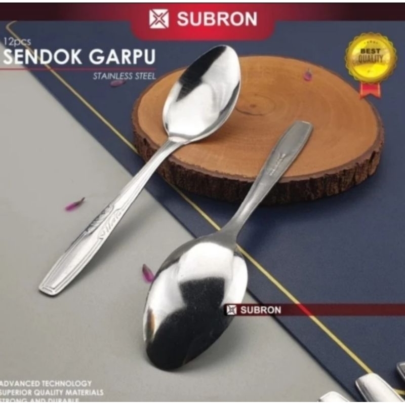 Jual Subron sendok makan stainless 1 lusin - 362 | Shopee Indonesia