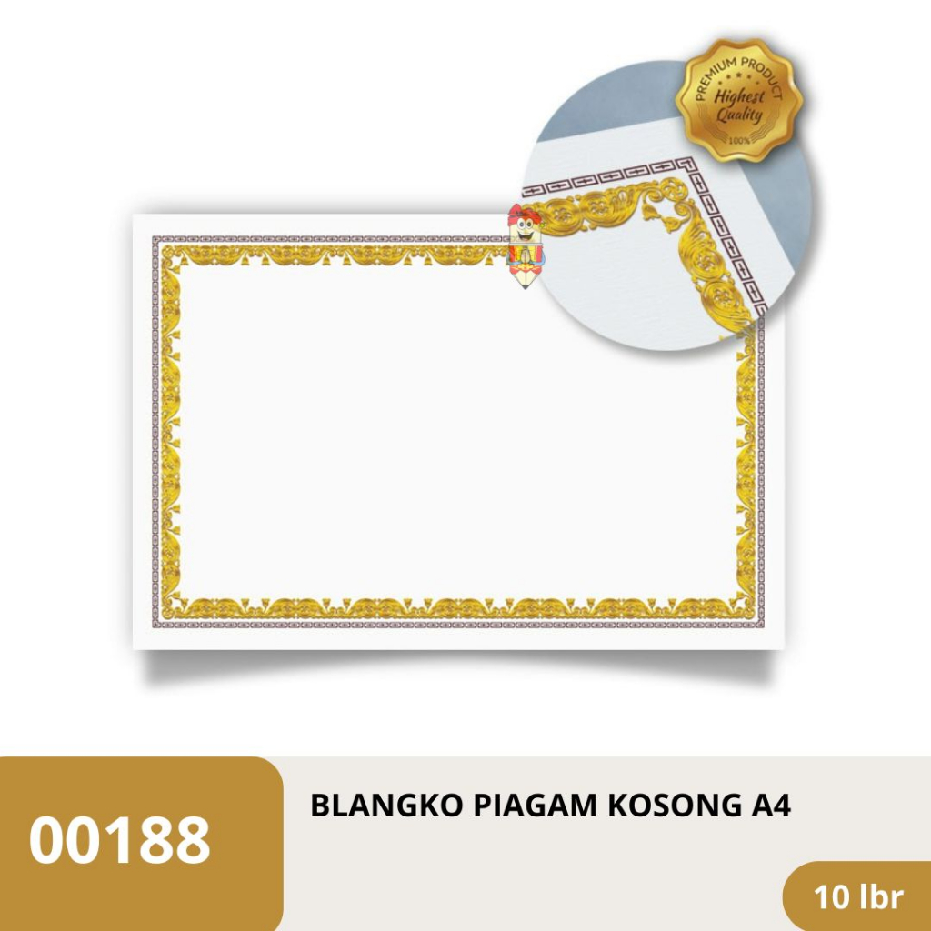 Jual Blanko A4 kertas piagam sertifikat mewah termurah | Shopee Indonesia