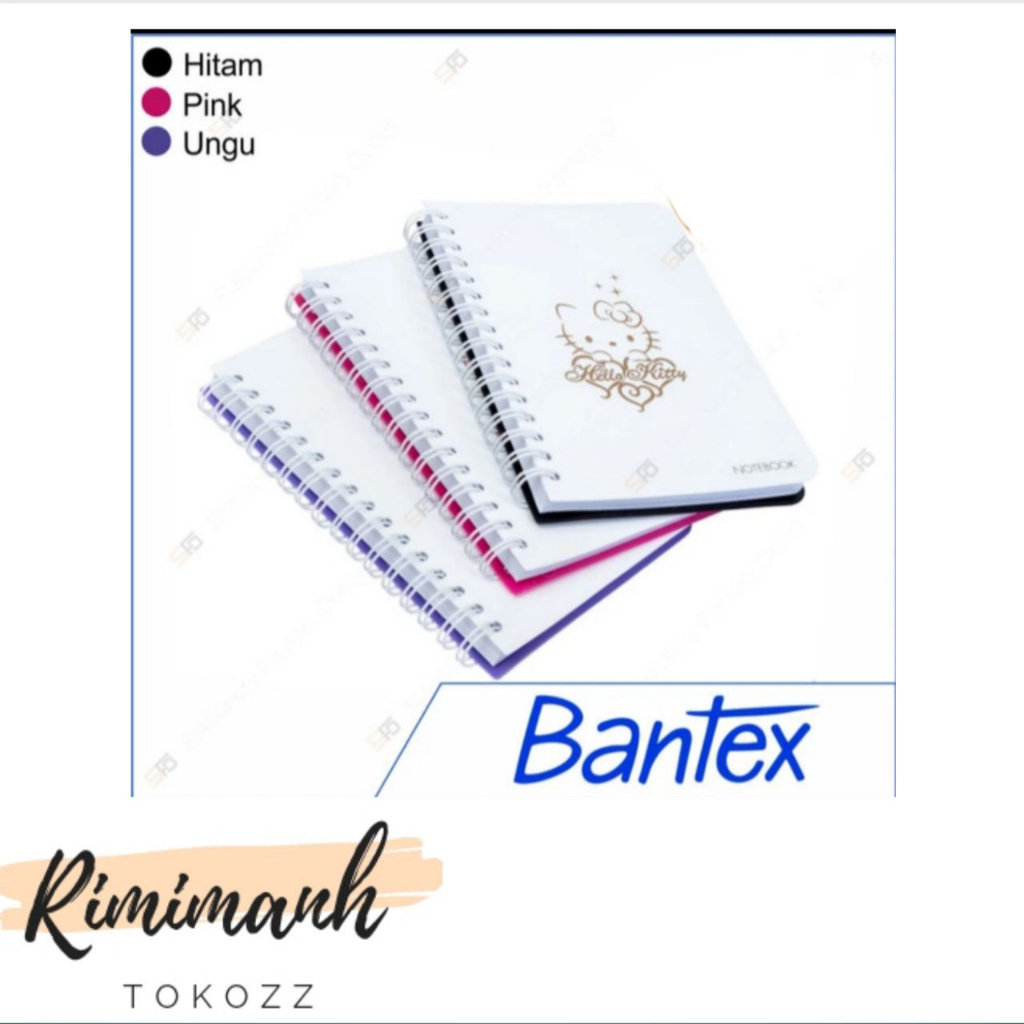 Jual notebook hello kitty A6 bantex 80 sheets 9021A19HK warna ungu ...