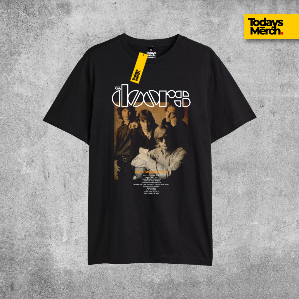 jual-todays-merch-kaos-band-britpop-the-doors-greatest-hits
