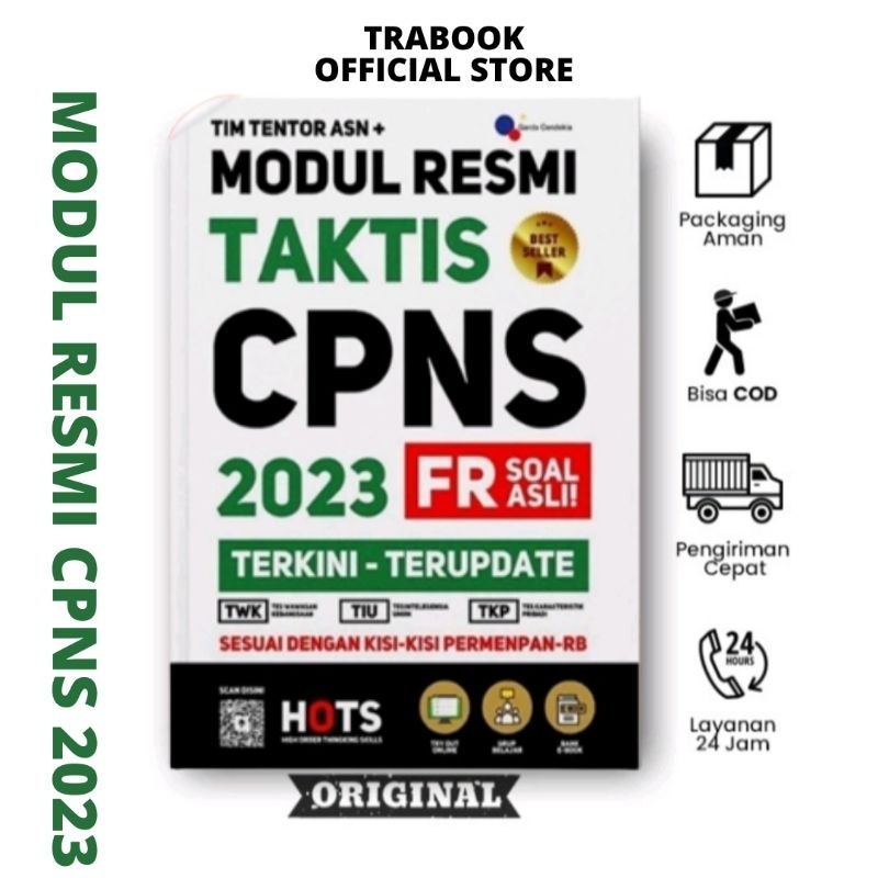 Jual Buku Modul Resmi Taktis CPNS 2023 Soal FR Asli Terkini Terupdate ...