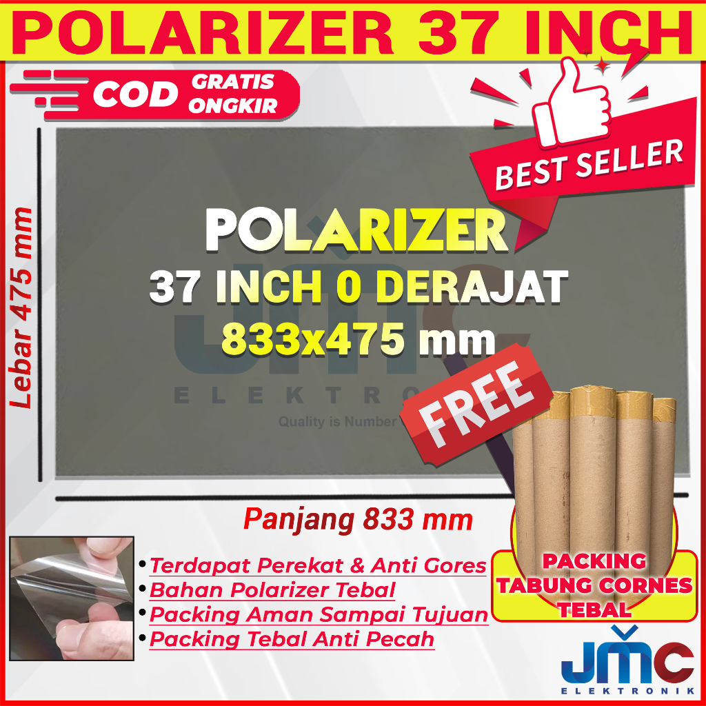 Jual Polaris Polarizer Polarizer Tv Lcd Inc Derajat X Mm Shopee Indonesia