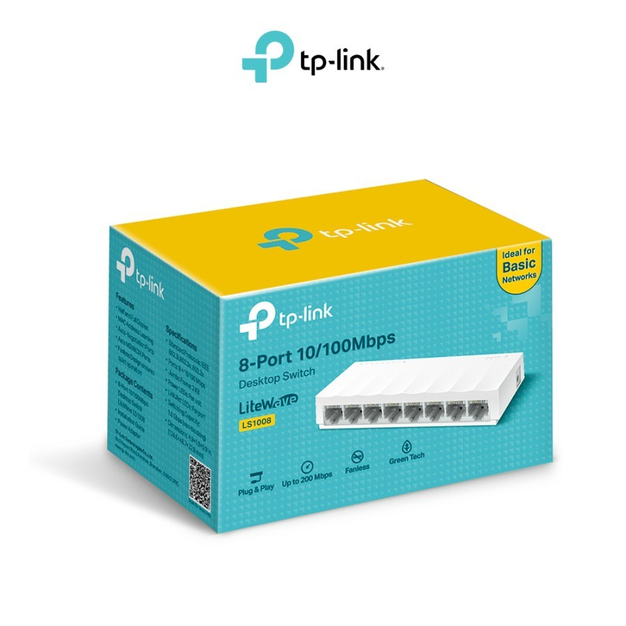 Jual TP LINK 8 Port 10/100Mbps Desktop Switch Hub | Shopee Indonesia