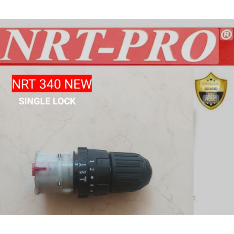 Jual GEAR BOX+Chuck Impact 10mm NRT PRO DC 340 Original(Single lock