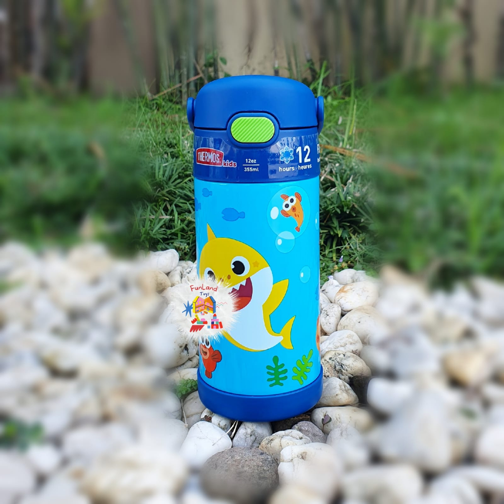 Jual Baby Shark Thermos Funtainer With Handle 355ml Shopee Indonesia