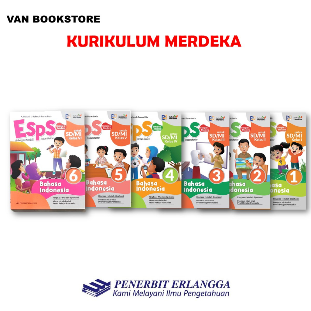 Jual Esps B Indonesia SD Kelas 1 2 3 4 5 6 - Kurikulum Merdeka | Shopee ...