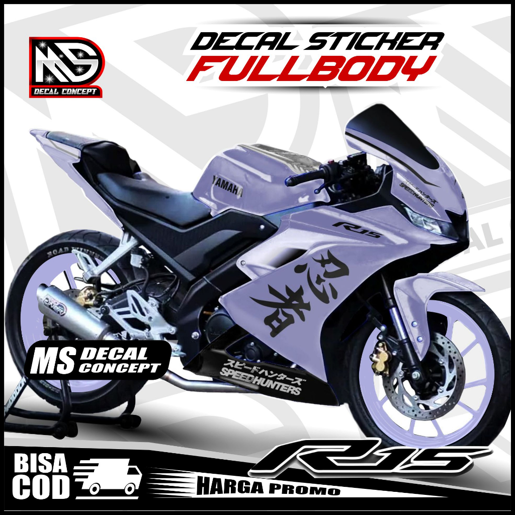 Jual BISA COD STIKER Decal R15 V3 Simple Keren Full Body Keren Stiker ...