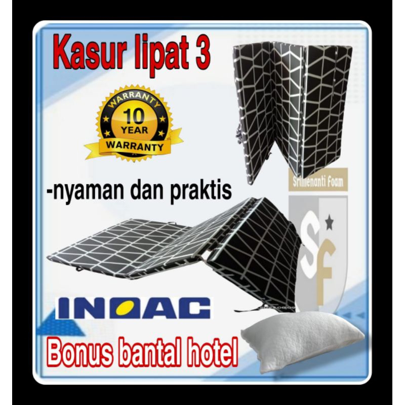 Jual Kasur Lipat Inoac Kasur Lipat Bonus Bantal Kasur Lipat 3 Busa