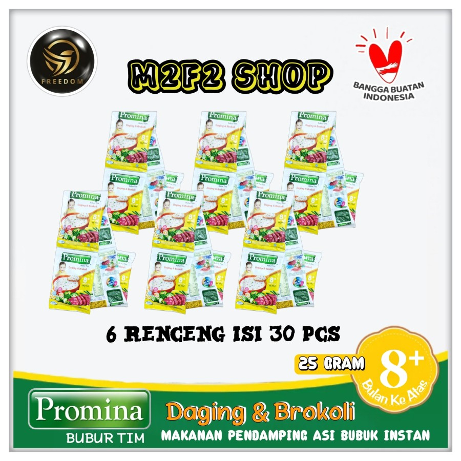 Jual Promina Bubur Tim Bayi Rasa Daging & Brokoli 8+ Sachet - 25 gr ...