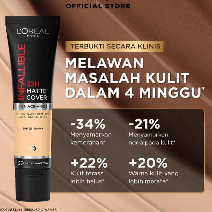 Jual Loreal Paris Infallible Pro 24h Cover Liquid Matte Foundation Shopee Indonesia 1532