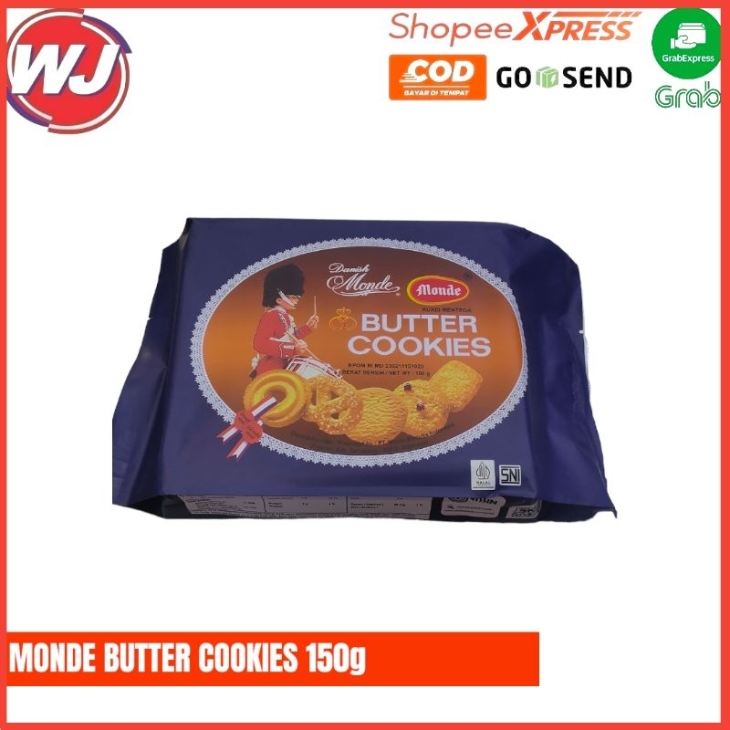 Jual MONDE BUTTER COOKIES 150g Shopee Indonesia
