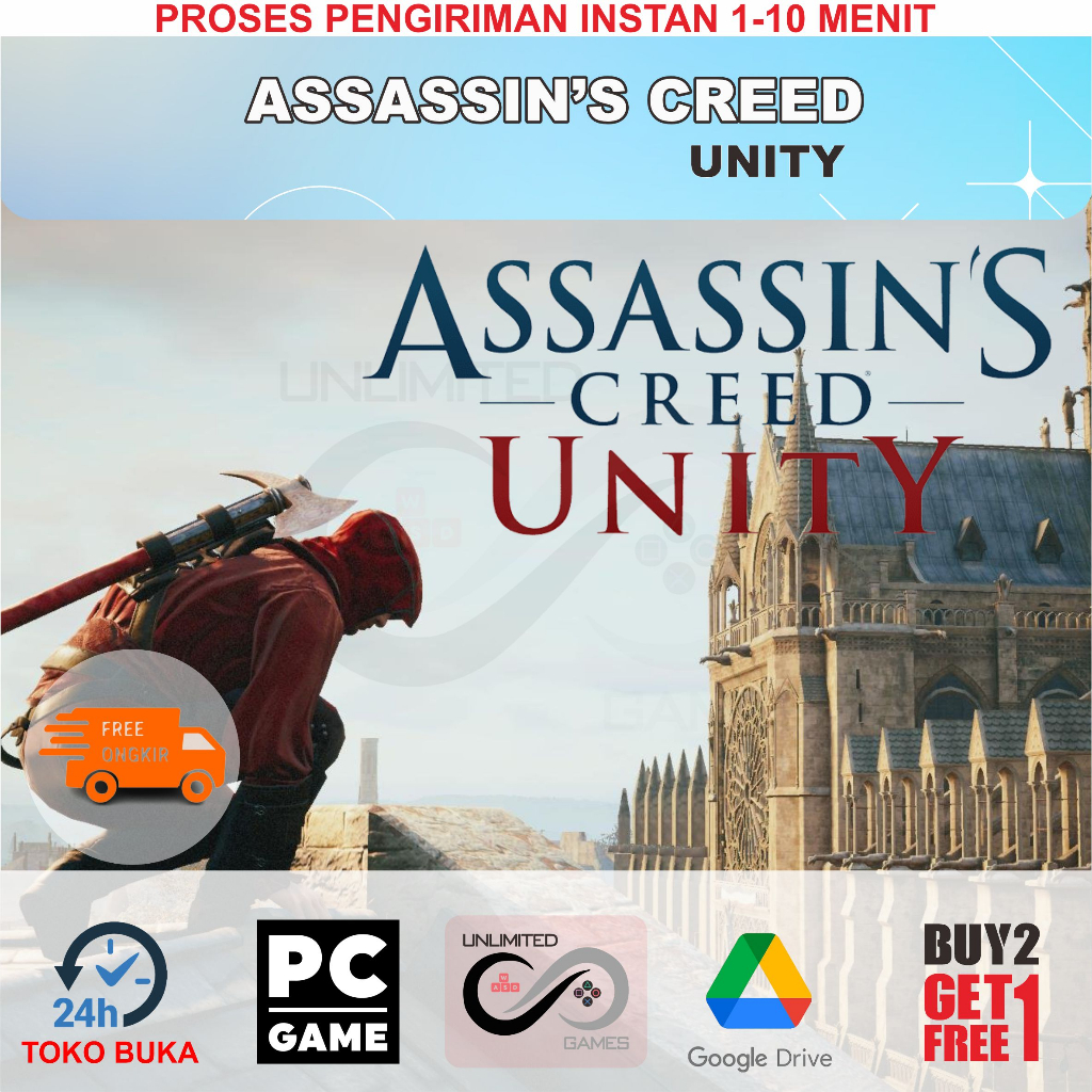 Jual ASSASSINS CREED UNITY | PC GAMES | LAPTOP GAMES | TERMURAH ...