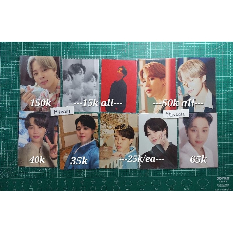 Jual photocard album Jimin official cream peaches young forever mpc ...