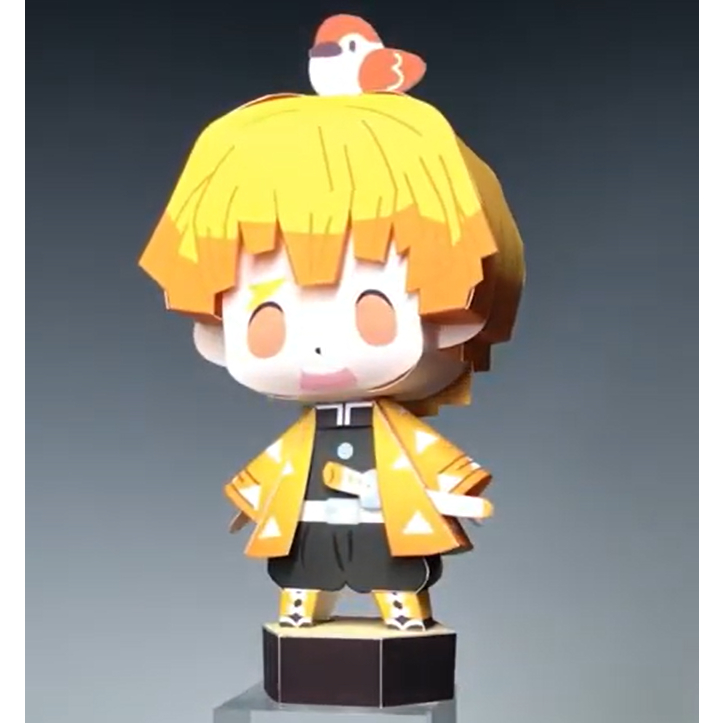 Jual Zenitsu hekireki Kimetsu No Yaiba Demon Slayer Papercraft Lembar