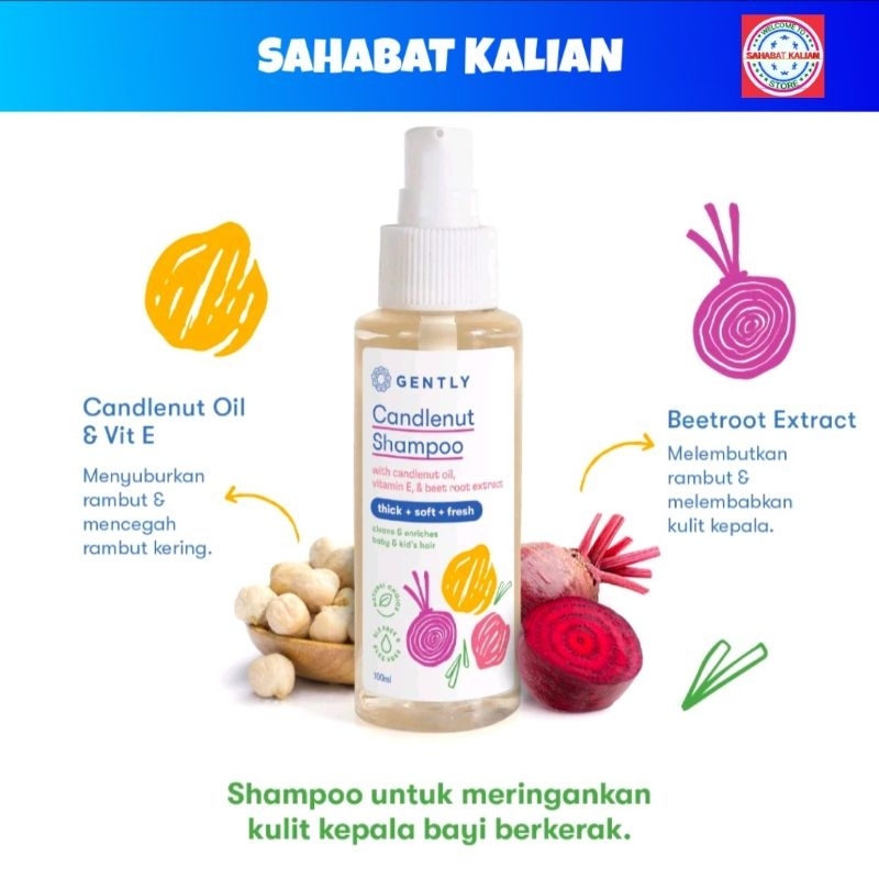 Jual Gently Candlenut Shampoo 100ml Shopee Indonesia