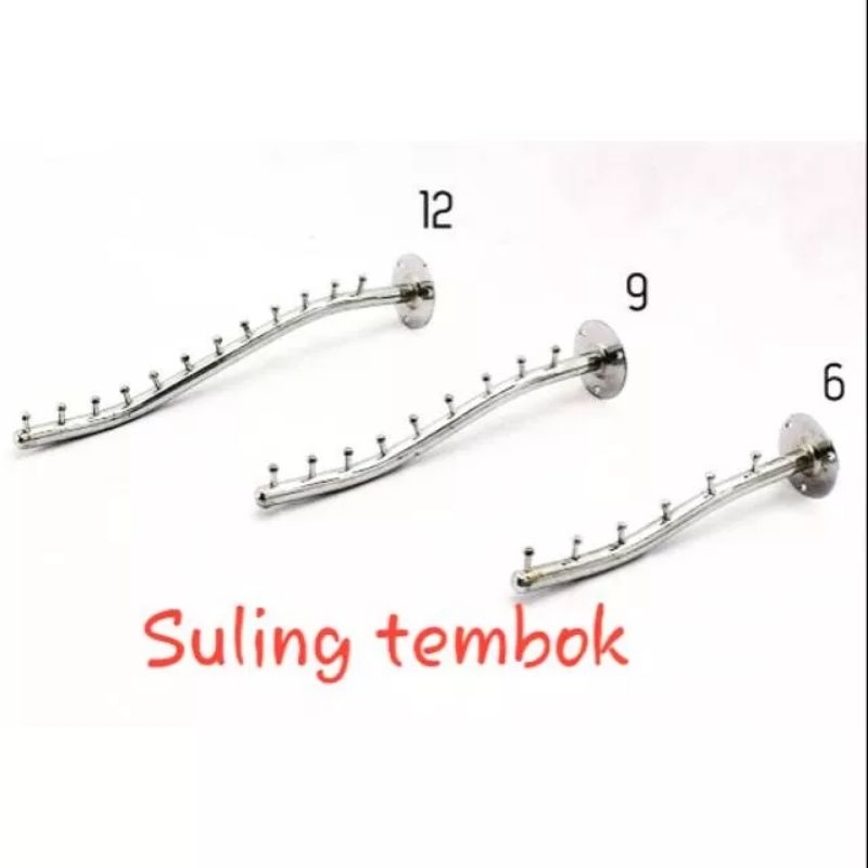 Jual hanger suling tembok 12 paku belalai suling tembok 12 spasi suling ...