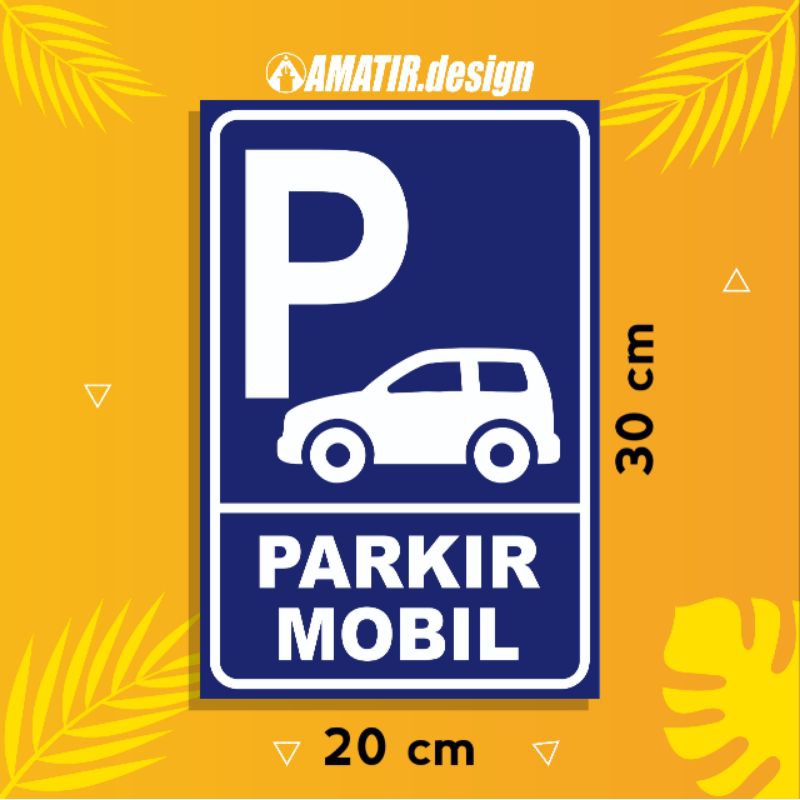 Jual Stiker Parkir 1 Stiker Area Parkir Area Parkir Motormobil