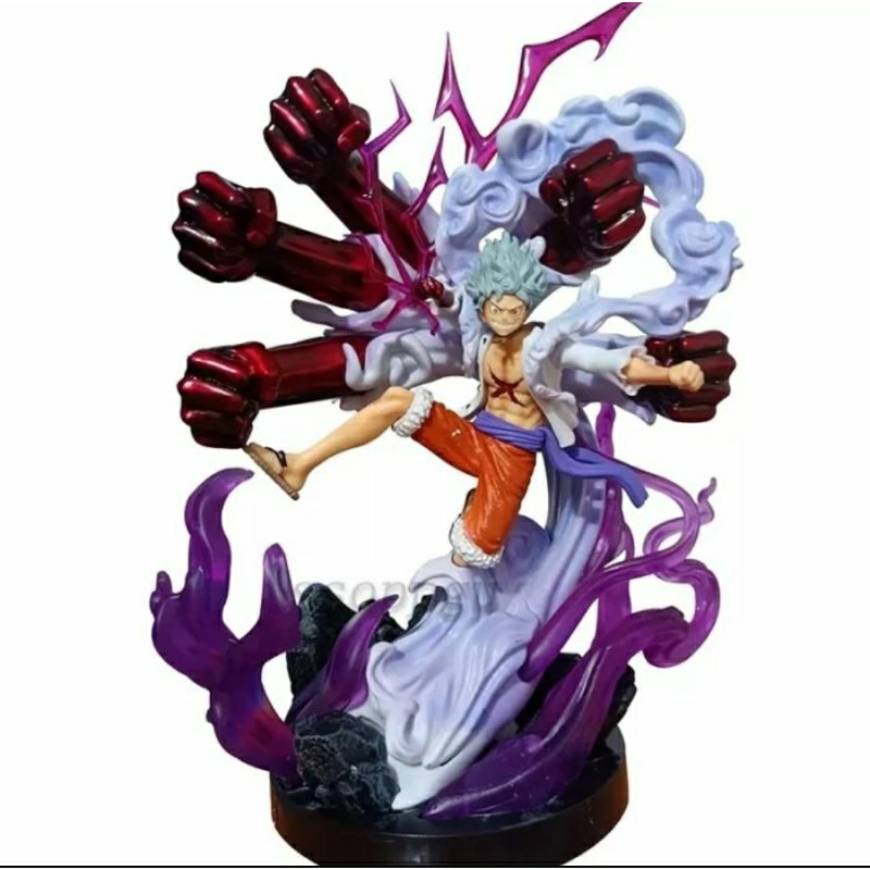 Jual one piece monkey d luffy gear 5 sun god nika action figure ...