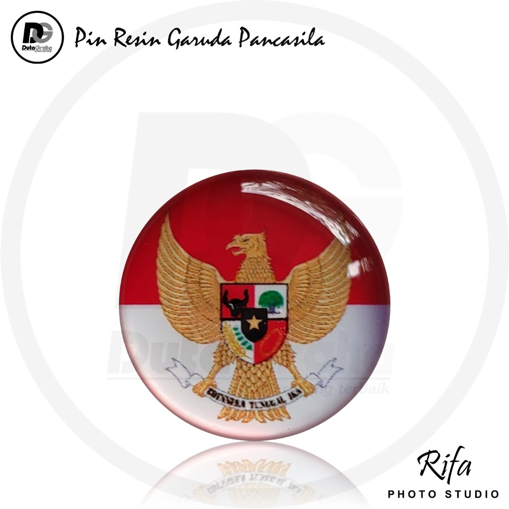 Jual [pin Resin] Garuda Pancasila Merah Putih 20mm Pin Bros Aksesoris