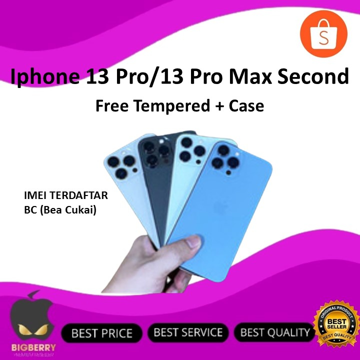 Jual iPhone 13 Pro / 13 Pro Max 1TB 512GB 256GB 128GB Bekas Fullset