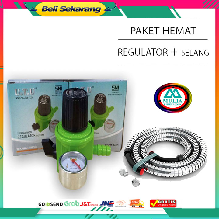 Jual Regulator Tekanan Tinggi Merek UTU tipe RHPM333N / Kepala Gas