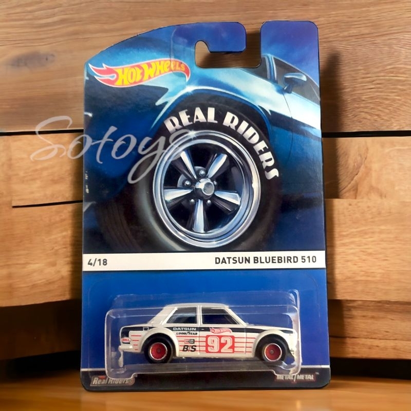 Hot Wheels Car Culture - Datsun Bluebird 510 (Track Day) Avec Pneus Real Riders - Boîte Non Ouverte, 2017