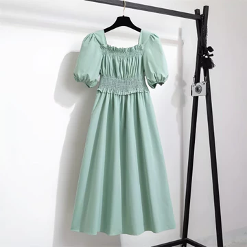 Dress Korea Hits Dress Retro Full Karet