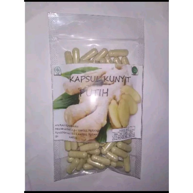 Jual Kapsul Kunyit Kunir Putih Herbal Curah Isi 100 Kapsul Obat Kanker Shopee Indonesia 6860