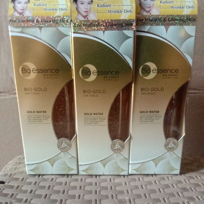 Jual PROMO BIO essence BIO-GOLD 24K GOLD WATER 100ML | Shopee Indonesia
