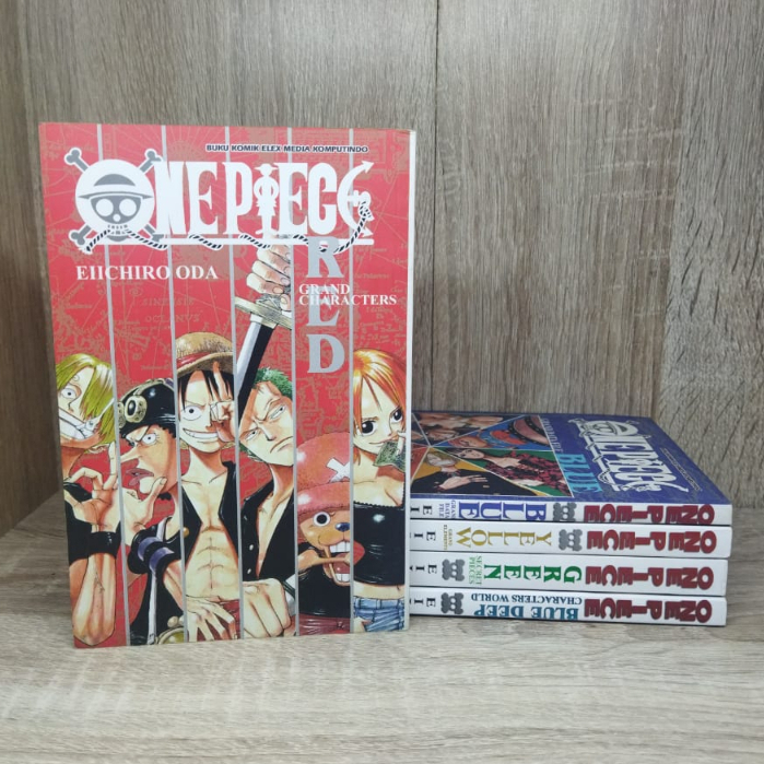 Jual One Piece Red, Blue, Yellow, Green, Deep Blue Databook (5 Databook