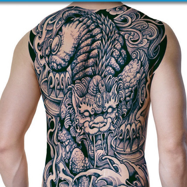 Jual PREMIUM Tattoo Semi Permanen Fruit Ink Tato temporer full punggung