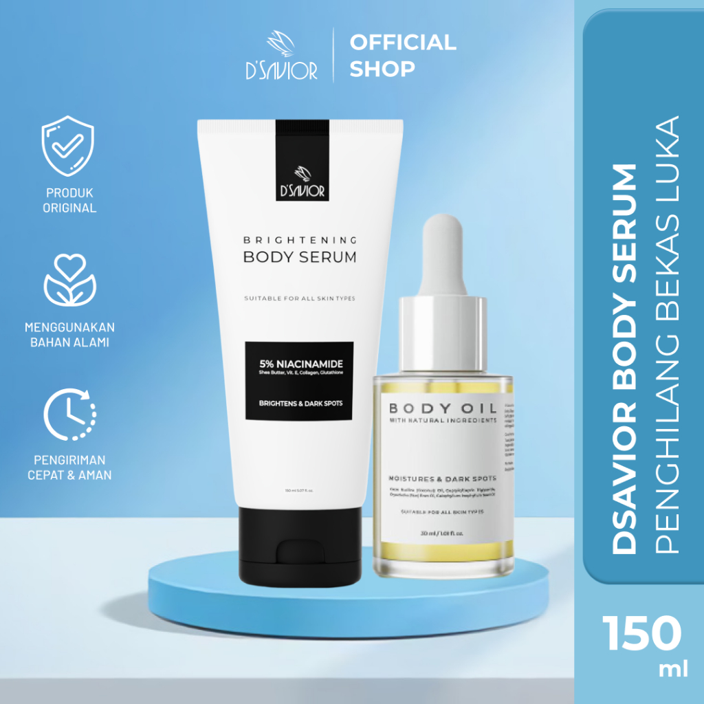 Jual Dsavior Brightening Ukuran MINI 50ML Body Serum Original ...