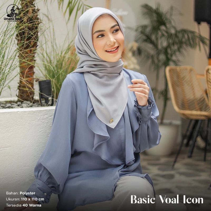 Jual Umama Basic Voal Icon Premium Quality - Hijab Segiempat Polos ...