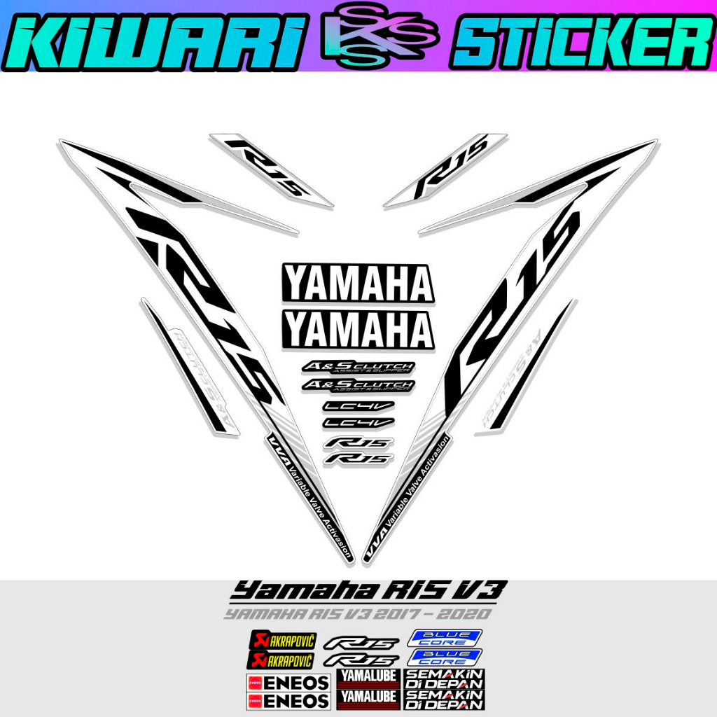Jual STRIPING R15 V3 MOTIF 12 / STICKER R15 V3 / STIKER R15 V3 / YZF150 ...
