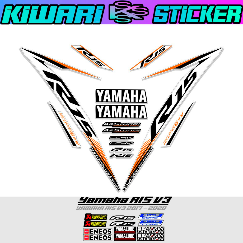 Jual STRIPING R15 V3 MOTIF 12 / STICKER R15 V3 / STIKER R15 V3 / YZF150 ...