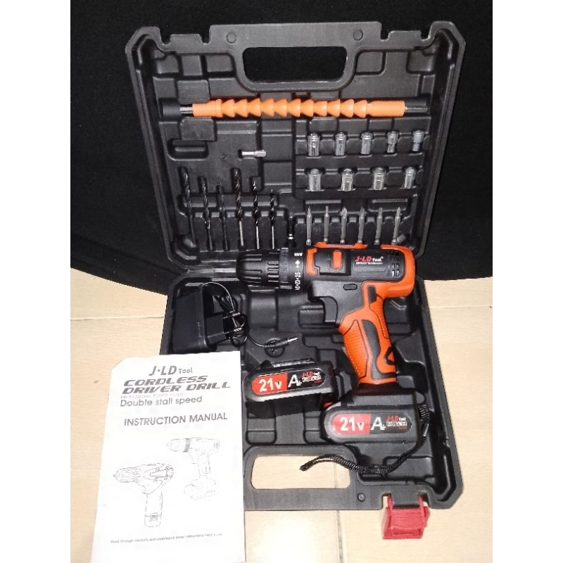 Jual Mesin Bor Baterai 21v Merk JLD / Cordless Hand Drill | Shopee ...