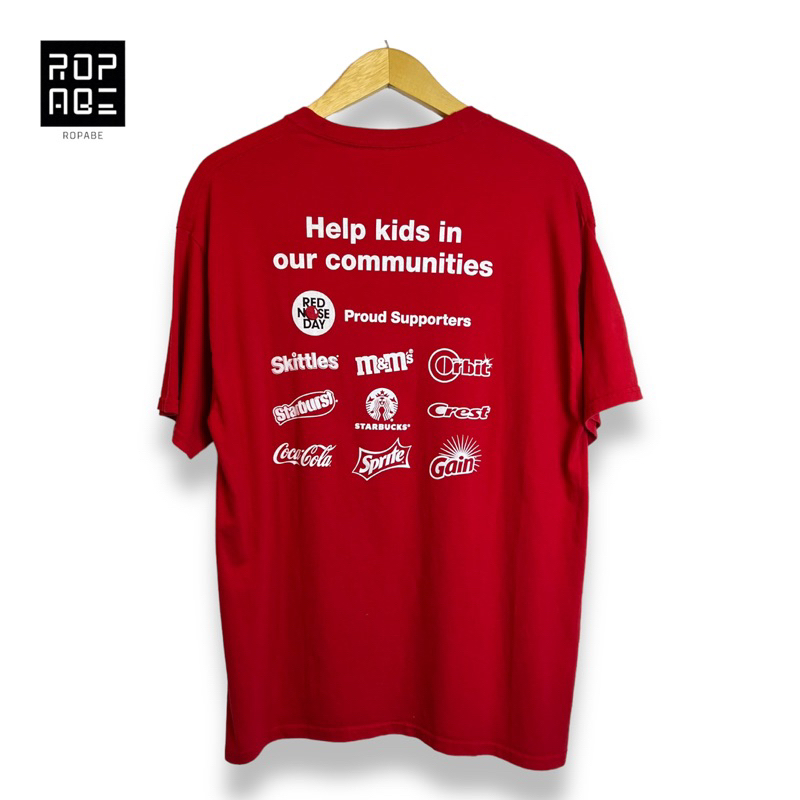 Jual tshirt red noses build up second brand Shopee Indonesia