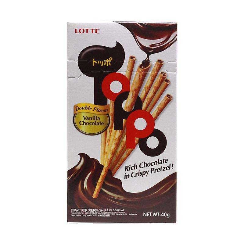Jual LOTTE Toppo Vanilla Coklat [12pcs/Box] | Shopee Indonesia