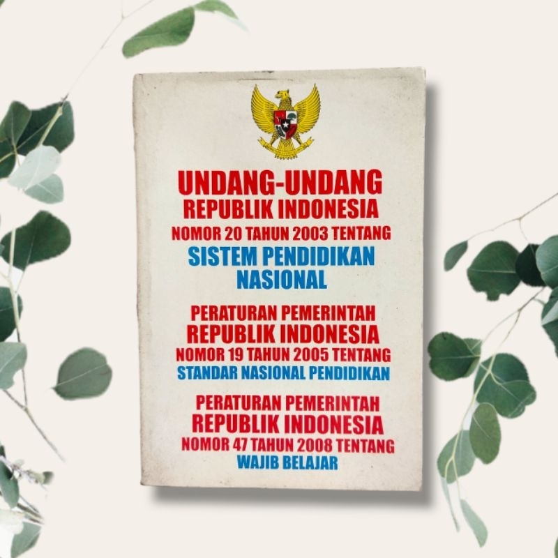 Jual Undang Undang Republik Indonesia Nomor 20 Tahun 2003 Tentang