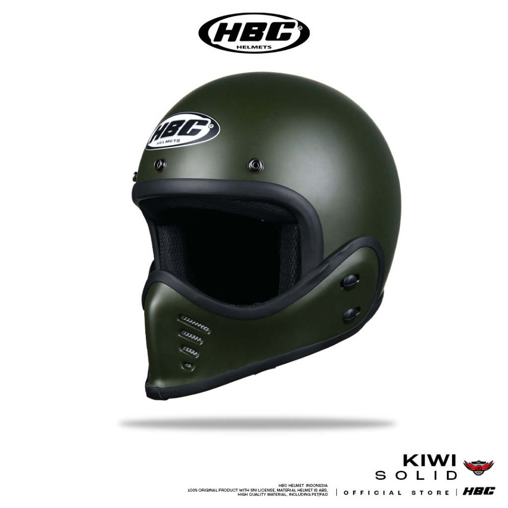 Jual HBC Helm Kiwi Moto Solid Shopee Indonesia